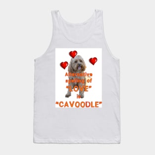 Alternative spelling of love. Tank Top